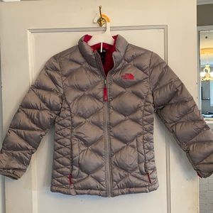 The North Face puffer jacket.